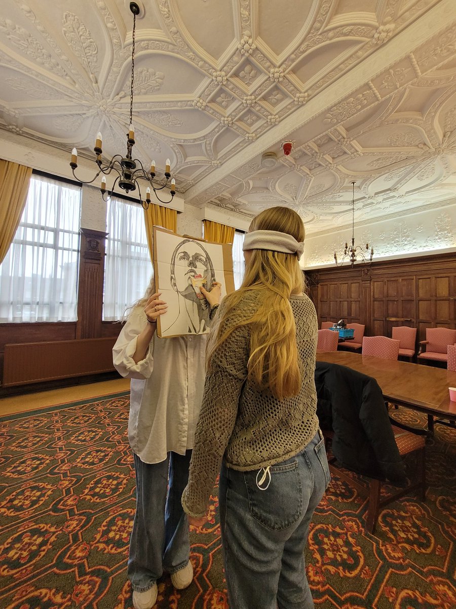 GivingVoiceNCL's tweet photo. Some shots from our swallowing  awareness day event today. We had texture trials of food and drinks at different IDDSI levels and pin the larynx! @SLTSocietyNCL #SwallowAware2022 https://t.co/pkneFan5n0