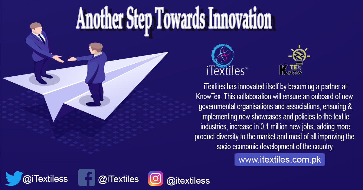 iTextiless's tweet image. iTextiles has made another step in innovation by partnering up with KnowTex.