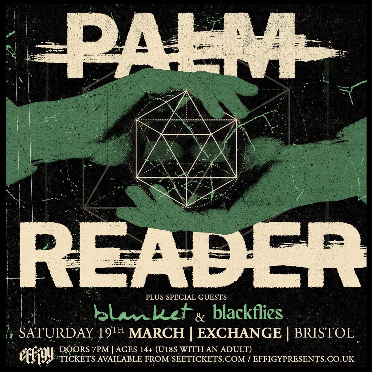 Disappointed to announce that our show with @wearepalmreader &amp; <a href="/BlanketOfficial/">blanket</a> this weekend at <a href="/exchangebristol/">Exchange Bristol</a> has been postponed. 

Keep an eye out for the rescheduled date and please keep hold of your tickets if you’ve already purchased them!