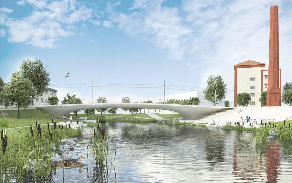 Nový elegantní most přes řeku Svitavu navrhnou architekti z Londýna:

1. cena: William Matthews Associates Limited 
2. cena: P.P. Architects – PRIS
3. cena: re:architekti studio s.r.o., Bridge Structures s.r.o.

kambrno.cz/aktuality/novy…