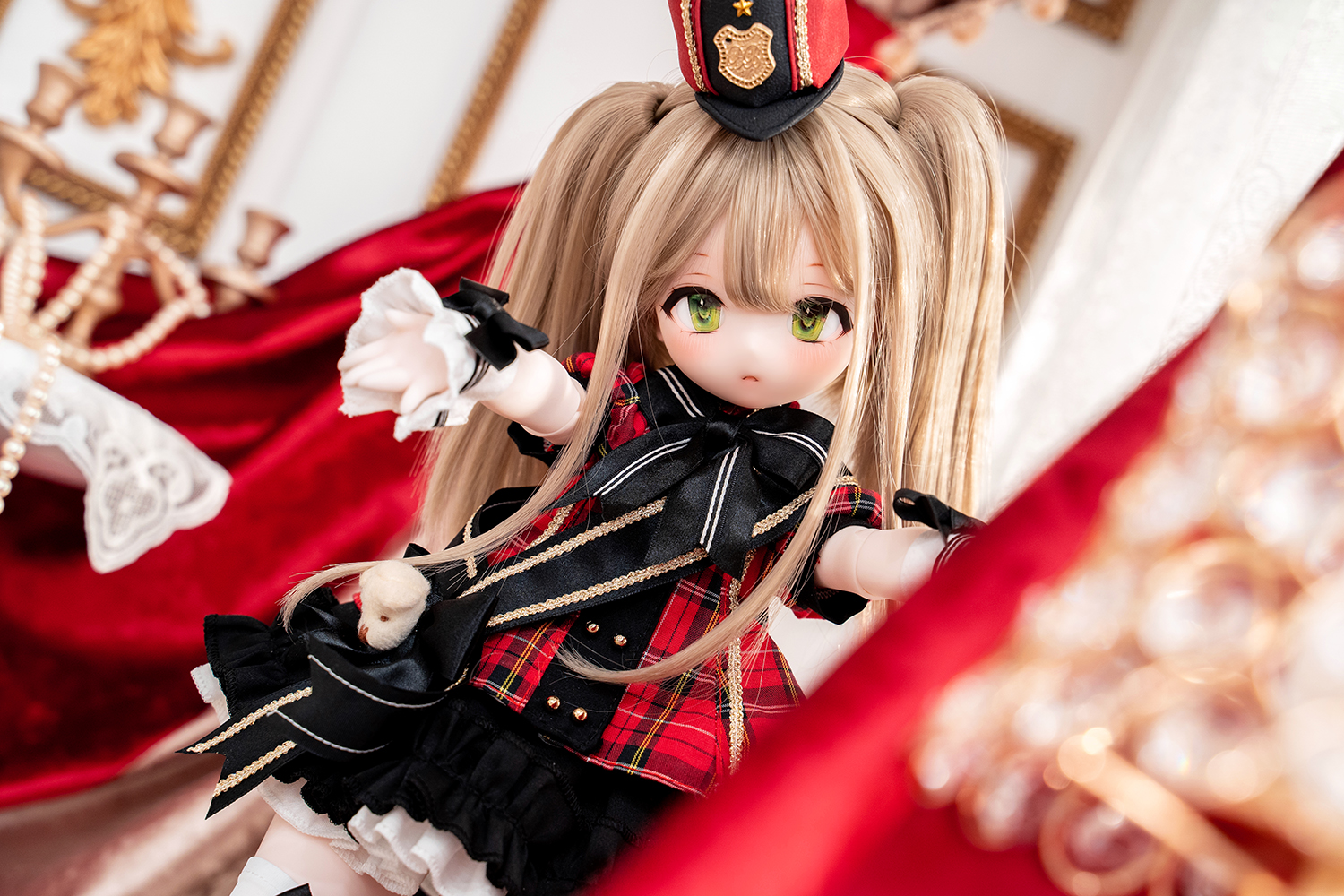 milklim♡ミルクリーム♡くまちゃんワッペンデニム♡希少 眠るくまちゃん（キャラメルミルクティー）（mindeulle） | Cake.jp