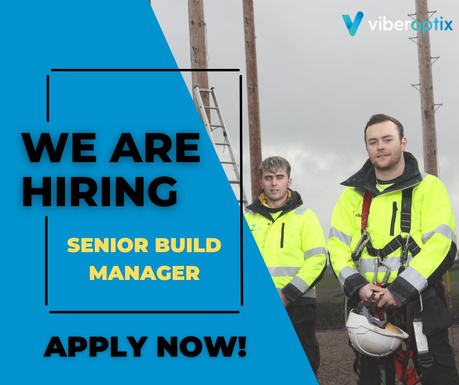Have you got what it takes? 💪🏼

Senior Build Manager

This management role offers competitive employee benefits, including an attractive salary, company vehicle, fuel card and much more 👏🏼

Visit our website for more info:
🔗 viberoptix.com/careers

#GIS  #PIA  #autocad