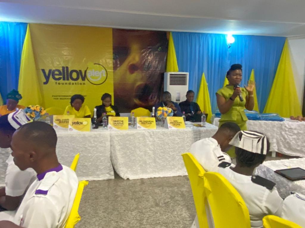 Dr Okemena Onotume. The project will develop the capacity of Nurses, TBA,s and CHEW's om safe practices in the treatment and management of neonatal jaundice. 
#mycompany @JNJAfrica @JNJGlobalHealth <a href="/tinyheartshq/">Tiny Hearts</a>