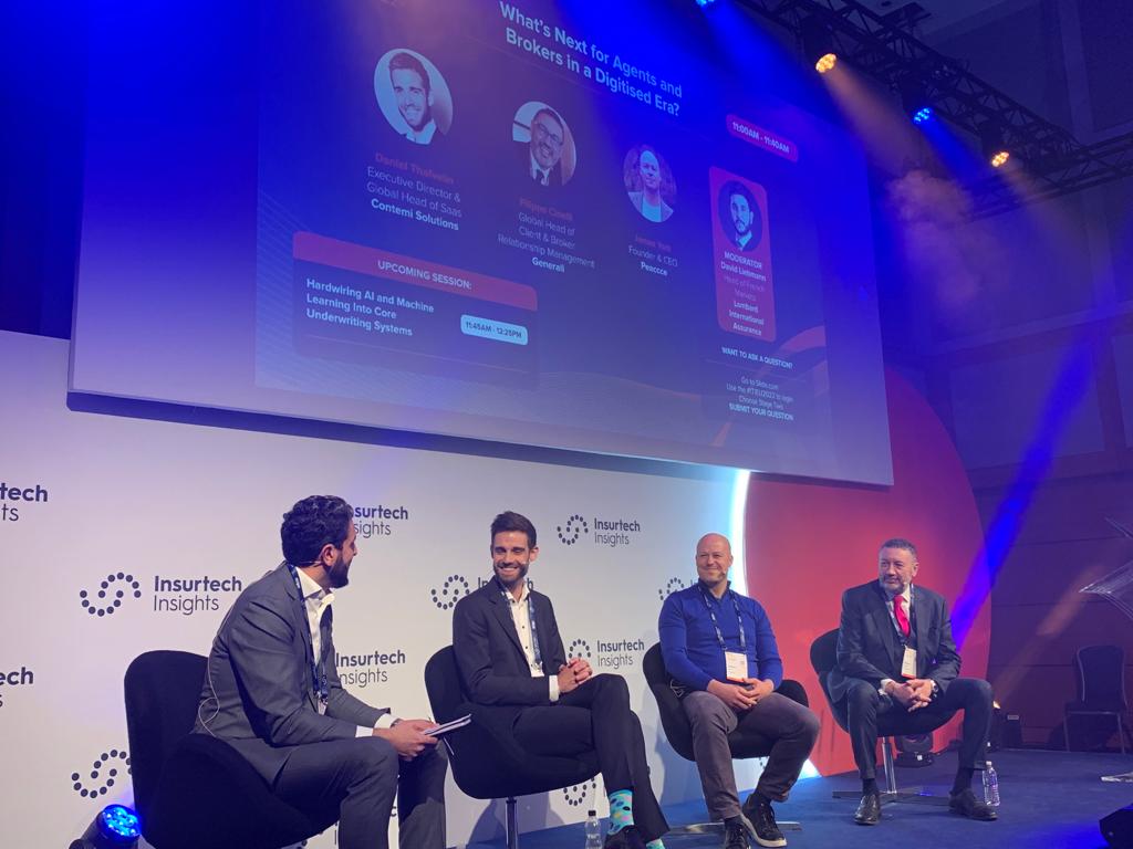 novacmx's tweet photo. Day 2 of @ITI_Insurtech is off to a cracking start.
Our very own @DanielThafvelin is on the stage for the panel « What's next for Brokers and Agents in a digitalised industry? »
See us at #BOOTH33!
#insurtechinsights #London #insurtech #contemi #seamless #insurance
@amrikss https://t.co/xwE8Hpmioa