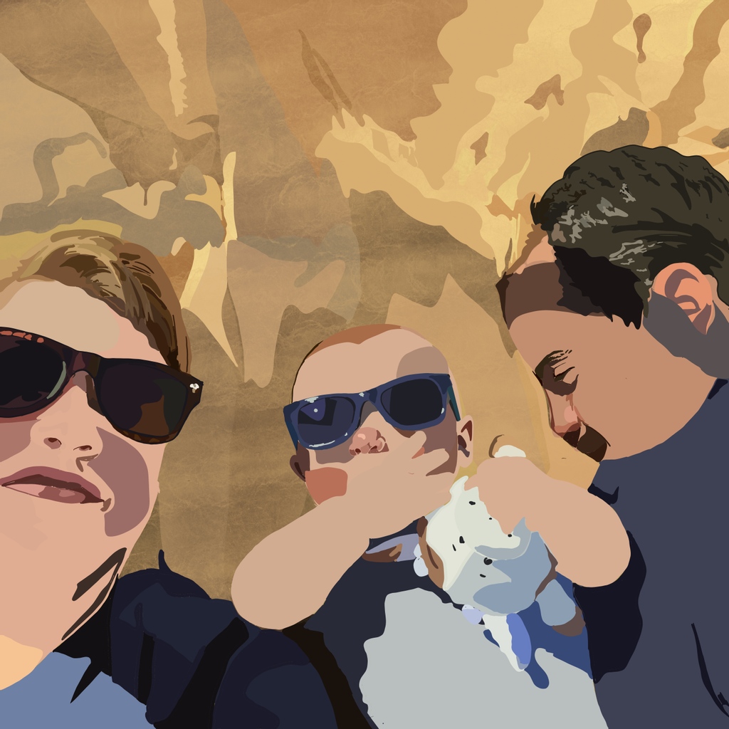 Here's another #illustration of an #adoption celebration book I made for our son using #procreate