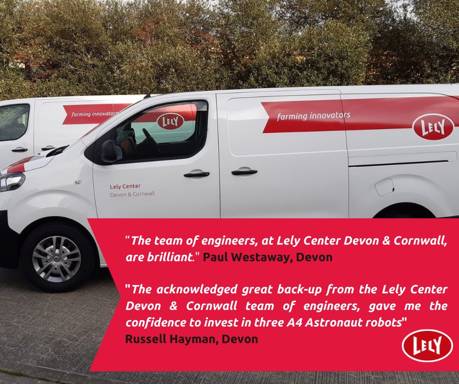 LelyHolsworthy's tweet photo. We are really proud of the 24-7-365 service our engineers provide to farms across Devon & Cornwall, but don’t just take our word for it…
Read our customer testimonials here: https://t.co/cbQFhsMFuZ
#farming #teamdairy #lely #engineers #testimonials #lelydevonandcornwall https://t.co/CHzMsdsS3M