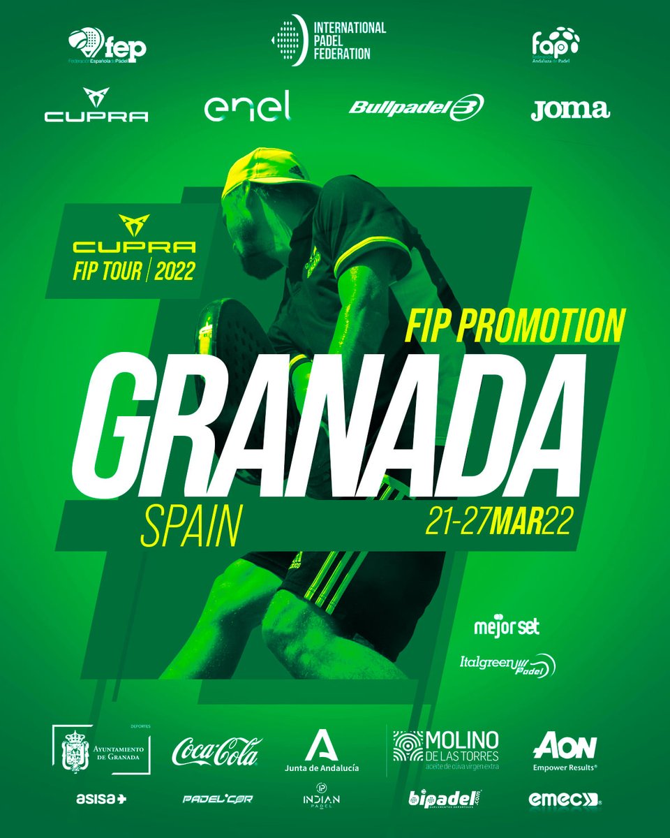 faponline's tweet photo. ❗️Participa en la GRAN CITA.
🥎ABS 3000 FIP Promotion Granada.
📍Centro Deportivo Sierra Nevada.
📆Del 25 al 27 de marzo.
📝Inscripciones: https://t.co/SBarOZtRRz
✖️Fecha tope: 21 de marzo - 14:00 h.
#FAP #Somosfap #Padel #ABS3000 #FIP #Granada https://t.co/IxN94fPJug