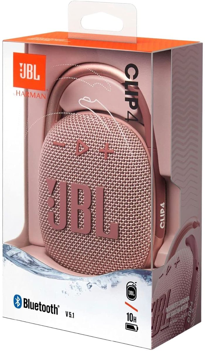 CherrifficStore's tweet image. JBL Clip 4_Portable Mini Bluetooth Speaker, Big Audio and Punchy bass,Integrated Carabiner,IP67 Waterproof and dustproof,10 Hours of Playtime, Speaker for Home,Outdoor and Travel(Pink).

Here... amzn.to/3ia3gr5
For More Gadgets
amzn.to/3KLWbJB

#jbl #minibluetooth