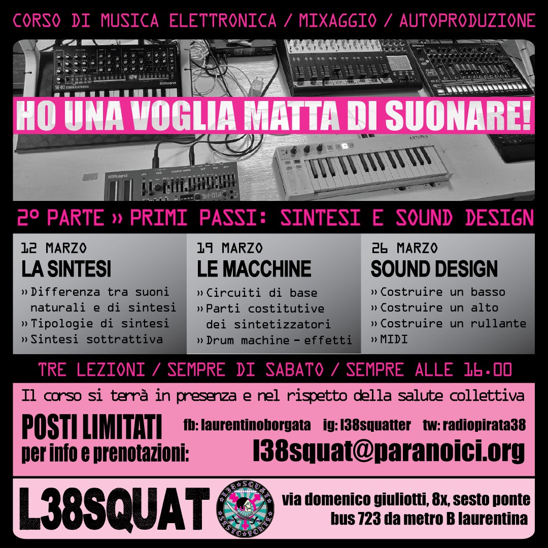 radiopirata38's tweet photo. Per questo sabato si sono liberati 2 posti!
Cosa aspetti a prenotarti?
-
#squatterlife, #autogestione, #autoformazione, #condivisionesaperi, #skillsharing https://t.co/pqtOmCflrd