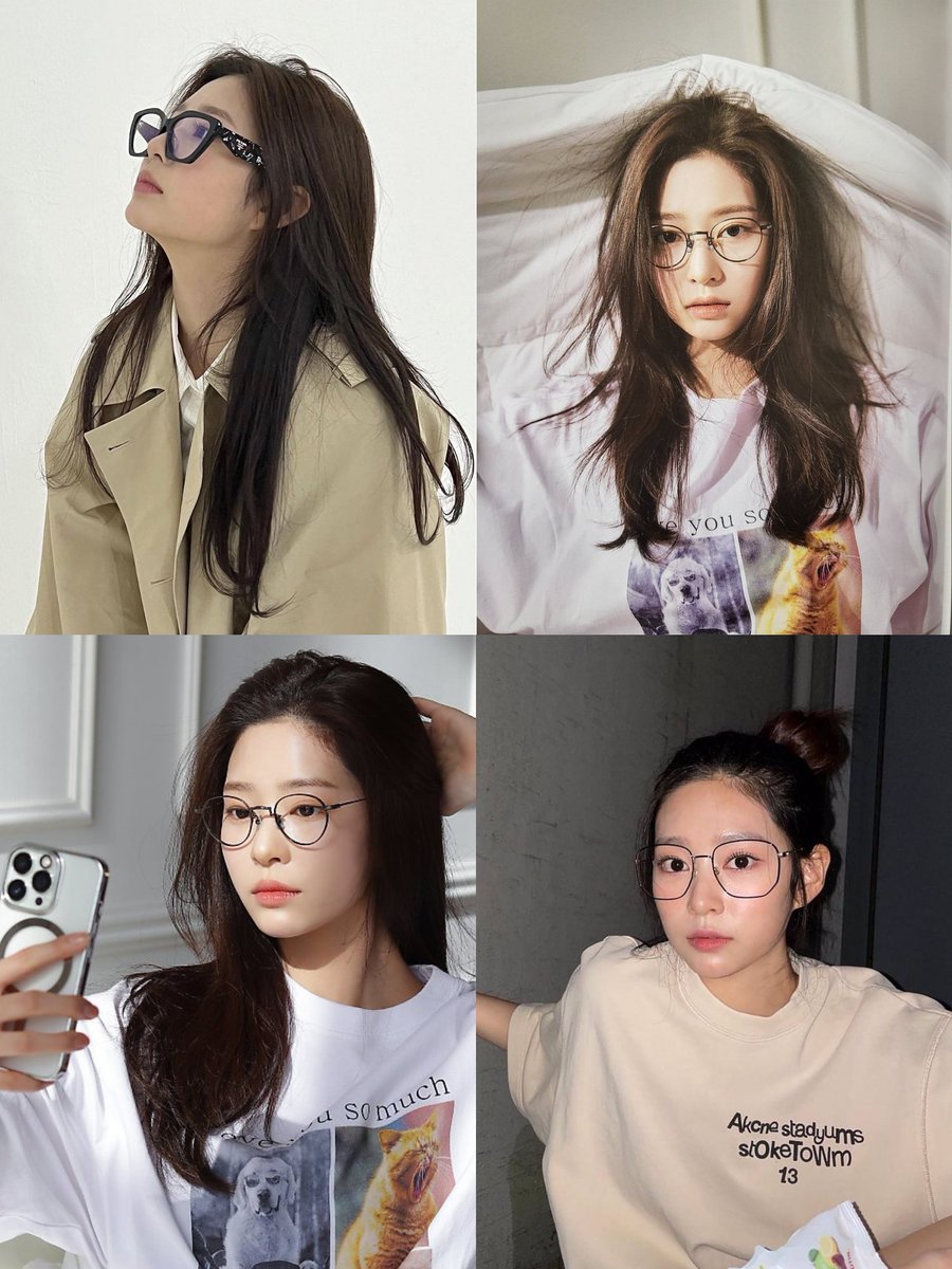 yyujinationn's tweet photo. kim minju wearing specs >>> https://t.co/p1ycDVuz5N