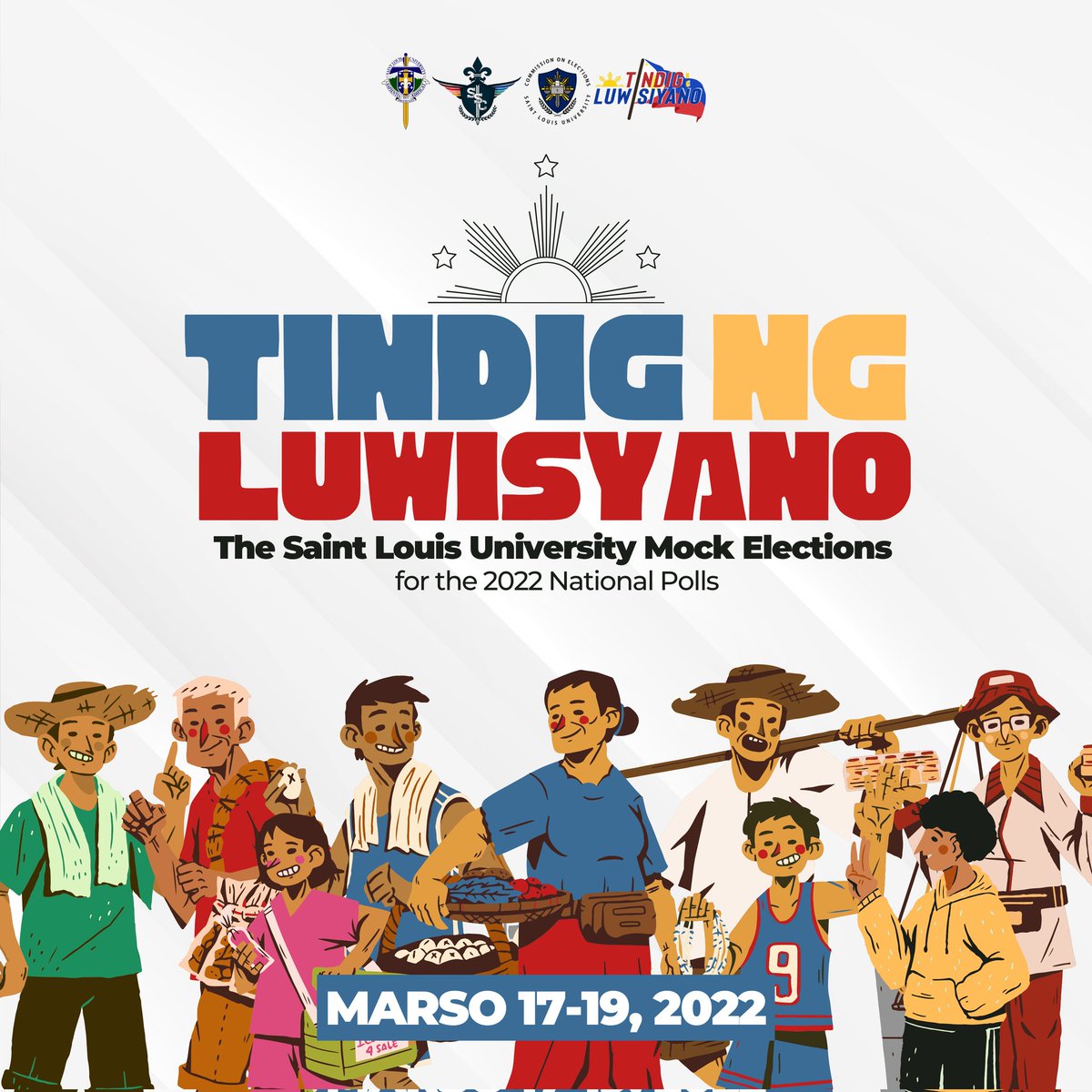 OfficialSLUSSC's tweet photo. [SLU MOCK ELECTIONS]

Upang tindigan ang pulso ng bawat Luwisyano sa paparating na Pambansang Halalan, mula sa SLU Supreme Student Council at SLU Commission on Elections ang "Tindig ng Luwisyano": The 2022 National Mock Elections.

#TindigNgLuwisyano https://t.co/yTW5igIOhx