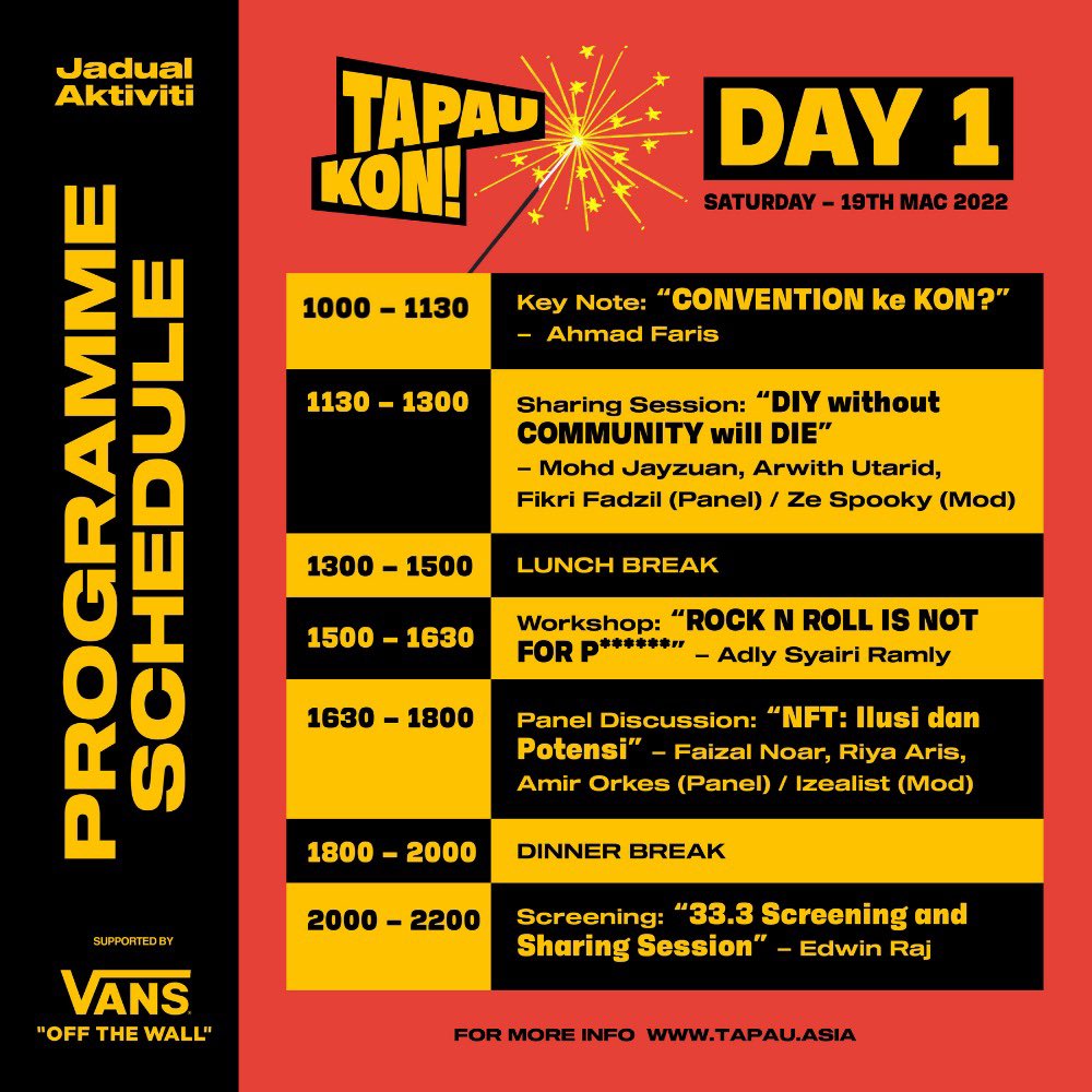 ZeSpoooky's tweet photo. Yehu! I’ll be moderating a sharing session at Tapau Kon! this Saturday with @bayangan2u @arwithutarid and @mohdjayzuan.

If you’re a musician/creative yang baru nak start, session ni memang perfect utk u guys @TAPAUtv 

Q&amp;A pun ada! Beli tix kat sini: https://t.co/CAofU7EbKR https://t.co/vHkttgw7r4