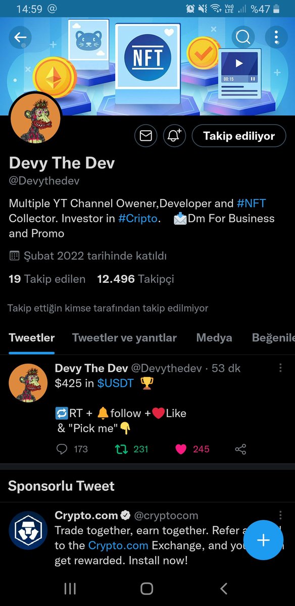 criptohes's tweet photo. @Devythedev Pick me https://t.co/z8DPxbRkC4