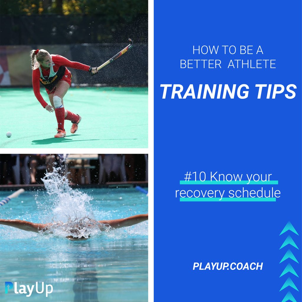 playup_coach's tweet photo. How to be a Better ATHLETE 📝🚀⠀⁠
#10 Know your recovery schedule 🎯⠀⁠
⁠
This is the time that the body adapts to the stress of exercise &amp; the real training effect takes place. It allows the body to replenish energy stores and repair damaged tissues.
⁠
#playup #playupcoach https://t.co/nXFlls6quw
