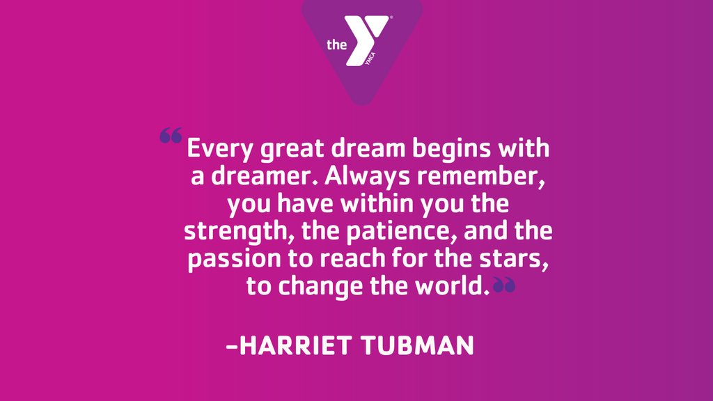 YMCAGreensboro's tweet photo. Today we remember Harriet Tubman, an American hero and an icon of freedom. Harriet Tubman guided hundreds of people away from the bondage of slavery. She is the best known female abolitionist of antebellum America. 💜

#WomensHistoryMonth #GreensboroYMCA #WHM2022 #HarrietTubman https://t.co/gBGXF4libl