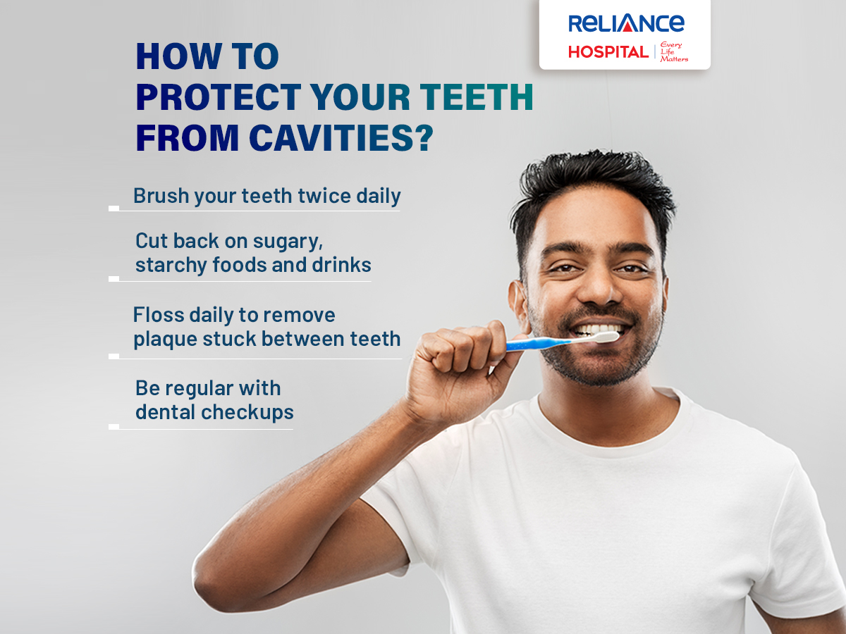 KDAHNaviMumbai's tweet photo. Dental #cavities are holes in teeth that form when acid in the mouth erodes the tooth enamel. Cavities that go untreated can cause #toothaches, #infection, & tooth extraction. Here are some helpful tips for maintaining good dental health. #WorldOralHealthDay #tipoftheday https://t.co/EBr1MUUmLk
