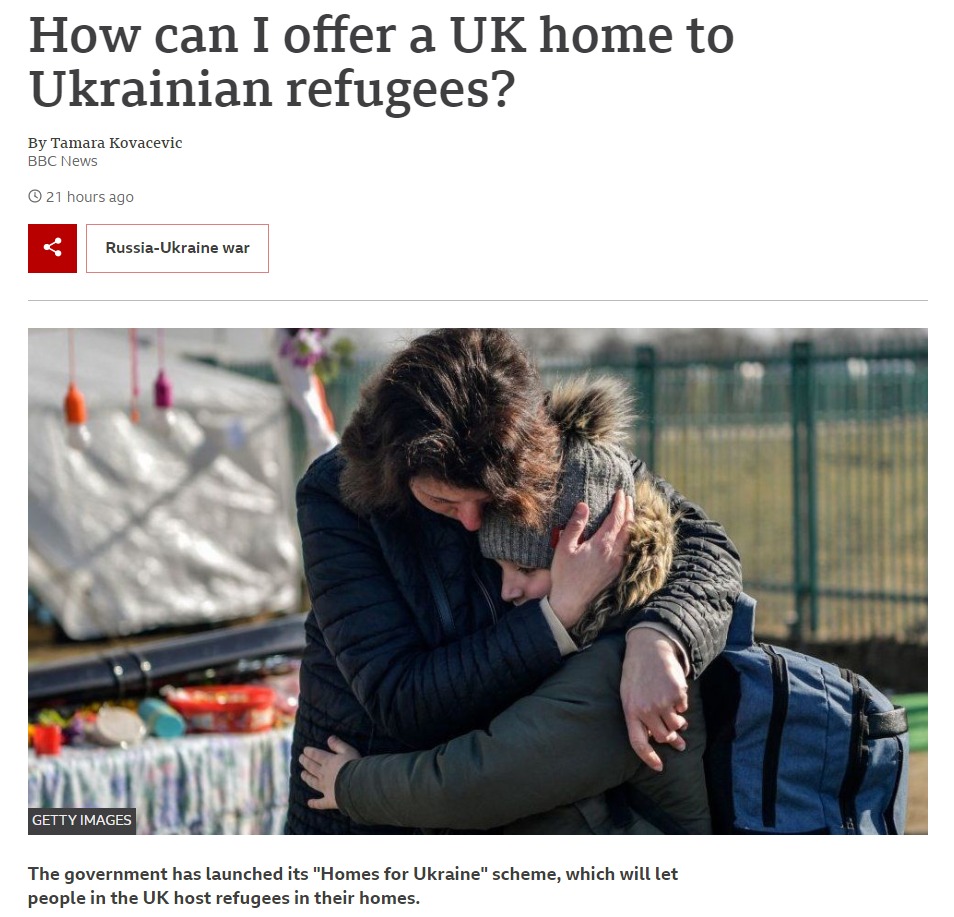 lavenderhsc's tweet photo. As the situation in the UK gets more hostile, the government launches the "Homes for Ukraine" scheme. This aims to create a passage for tens of thousands of Refugees, with no British family ties, to be homed by families in the UK. 

You can register to sponsor on the gov website. https://t.co/xTzRYZfB8l