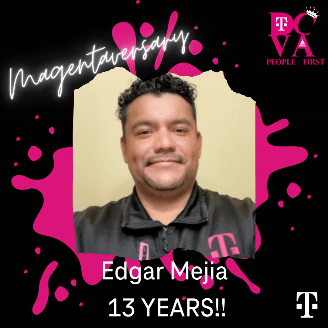 Team, please join me in congratulating <a href="/EdgarEmejia11/">Edgar Mejia</a> on his 13th Work Anniversary!!! Thank you for all of your hard work and dedication!!! #TheCrown👑💕 #NortheastEmpire #BeGreat