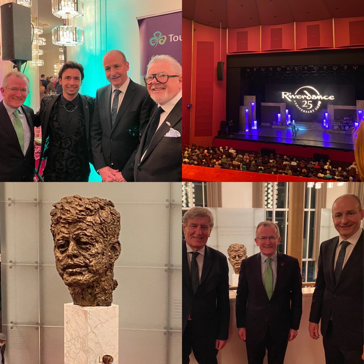 It was an honour to have Taoiseach (Prime Minister) Micheál Martin attend a Riverdance 25th Gala performance at the Kennedy Centre in Washington DC. This is part of a 40 city tour of the USA which we are sponsoring. The audience were electrified. <a href="/DanMulhall/">Daniel Mulhall</a> <a href="/kencen/">The Trump Kennedy Center</a> <a href="/Riverdance/">Riverdance</a>