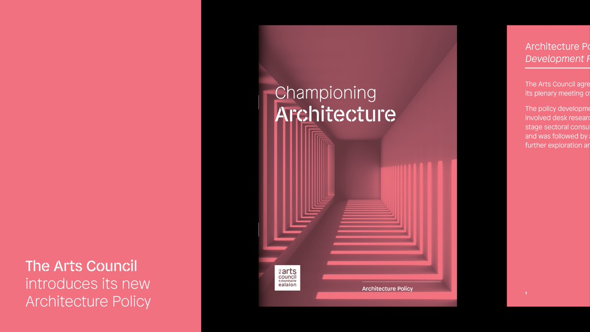 “This is an important moment for the Arts Council and architecture" - Fionnuala Sweeney Head of Architecture

Announcing: our new Architecture Policy; Championing Architecture

Envisioning a future where the artform is valued &amp; enjoyed by the public

More: artscouncil.ie/News/Arts-Coun…
