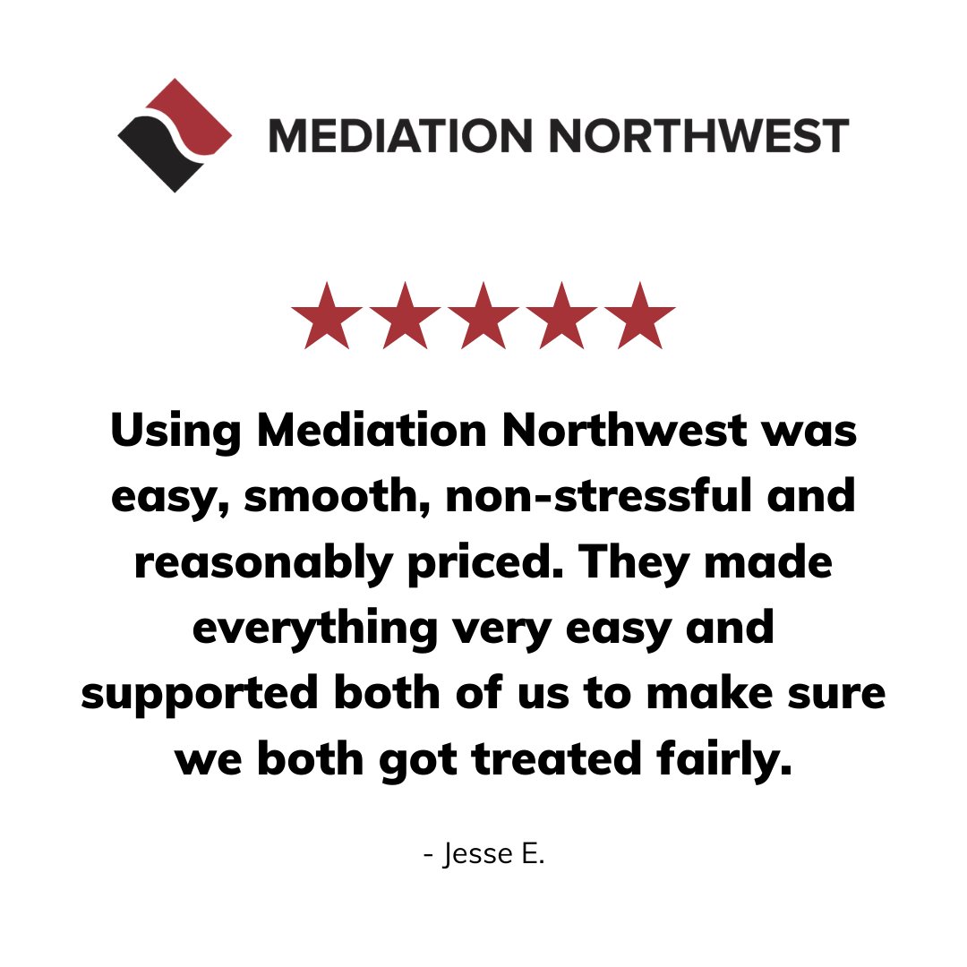 MediationNW's tweet photo. Thanks, Jesse! I am so glad the process felt fair to you both.
#MediatedDivorce #DivorceMediation #OregonDivorceMediation https://t.co/6UPthItebP