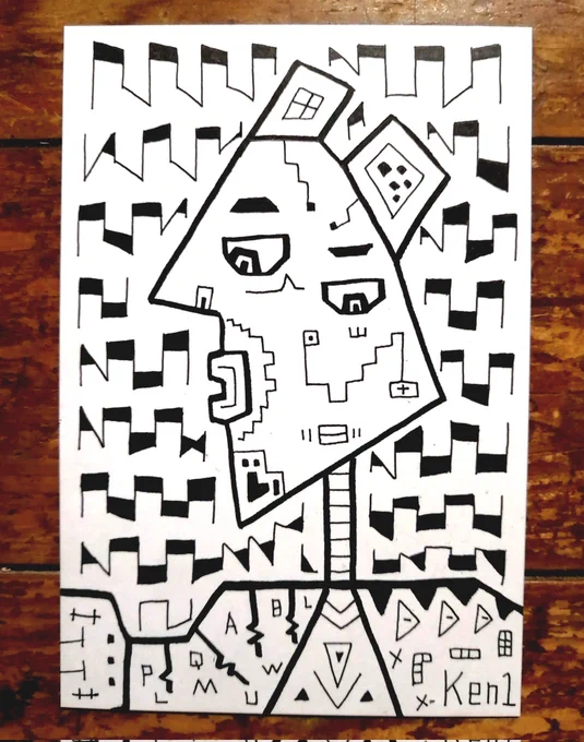 ピカソっぽい絵描いてみた✨ 