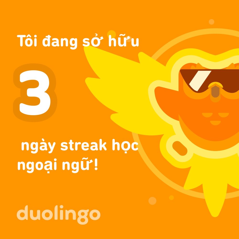 mn511912892's tweet photo. Mình đang nắm giữ 3 ngày streak học Tiếng Anh trên Duolingo! Tham gia cùng mình nhé? https://t.co/cxnFcoHL53 https://t.co/eDMzGUpxwY