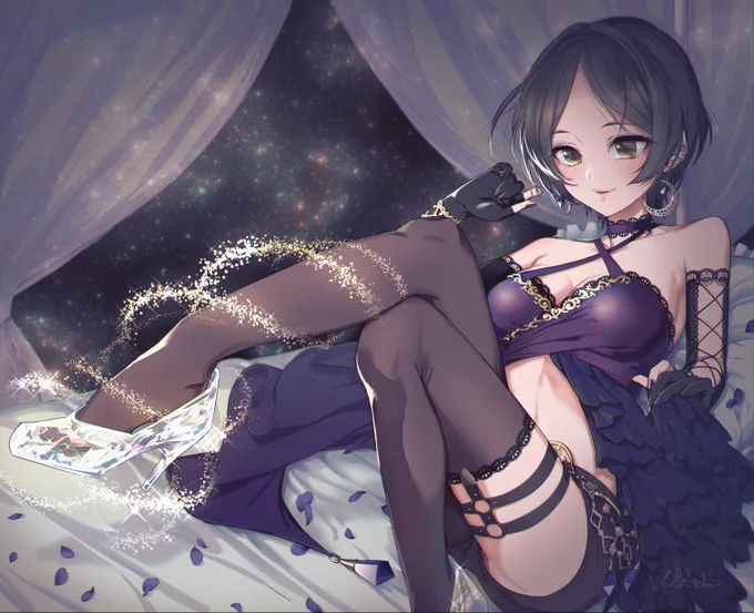 "流れ星を捕まえて この足に縛ってよ"
[ミスティック・ドーン]速水奏 