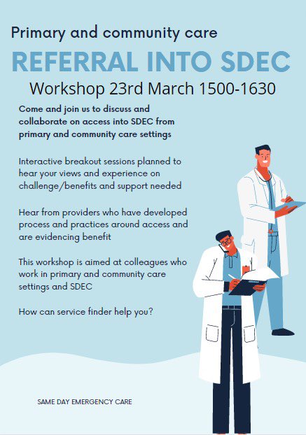 Sade Matakitoga (@matakitogasade) on Twitter photo Join the national SDEC team to discuss access and referral into SDEC from primary and community care.. email nhsi.sdec@nhs.net for an invite @brunning_adam <a href="/OxfordEM/">James Ray</a> <a href="/NhsVokes/">RachelVokesNHS</a> <a href="/LyndaHallett1/">Lynda Brazier</a> <a href="/TaraSood5/">Tara Sood</a> <a href="/WisniackiFiona/">Fiona Wisniacki💙</a> Join the national SDEC team to discuss access and referral into SDEC from primary and community care.. email nhsi.sdec@nhs.net for an invite @brunning_adam <a href="/OxfordEM/">James Ray</a> <a href="/NhsVokes/">RachelVokesNHS</a> <a href="/LyndaHallett1/">Lynda Brazier</a> <a href="/TaraSood5/">Tara Sood</a> <a href="/WisniackiFiona/">Fiona Wisniacki💙</a>