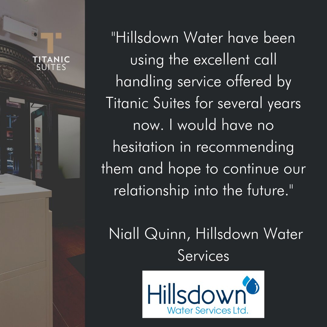 TitanicSuites's tweet photo. We've been working with the guys at Hillsdown Water for years!
Hillsdown Water have been taking care of our water coolers throughout our building for years as well, they're the best in the business! Thanks for the review guys. 

 https://t.co/5iNF2nRWZK https://t.co/iGtuEgXAz2