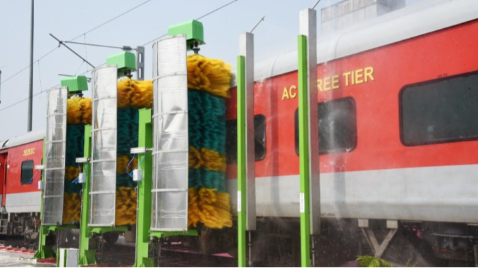RailAnalysis's tweet photo. North East Frontier Railway installs first ever smart Automatic Coach Washing Plant
Read more...https://t.co/BR8dZ8rJrl
#indianrailways #railway #northeastfrontierrailway #washingplant #coach https://t.co/ilxt3xQyGA