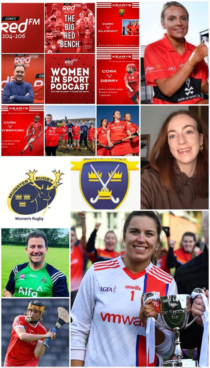 germccarthy74's tweet photo. 🚨 NEW @CorksRedFM @BigRedBench #WomenInSport #podcast is LIVE🚨

🌟Starring
@CorkCamogie @MatthewT163 @AmyL673 @doniedaly @trevorcoleman2 @emmacleary2507 @aisling_forde @ucc_gaa @MTUCork_GAA @aflw_ireland @Munster_Hockey @MunsterWomen @FormulaFemales

🎶 https://t.co/OM9fJRPHl7 https://t.co/sPRlXEECuK