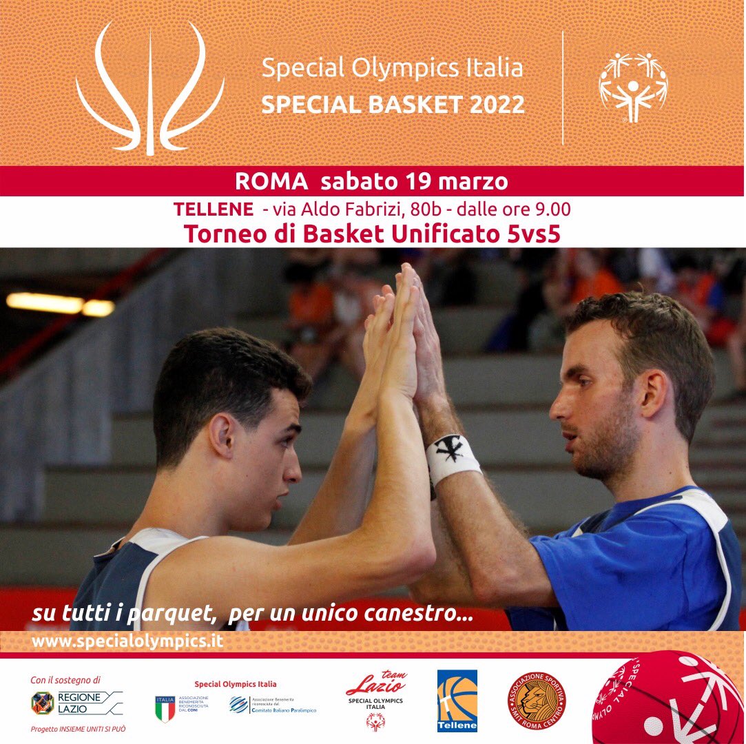 Special Basket 2022: si torna in campo a Roma!🏀🏀🏀 <a href="/SOItalia/">Special Olympics Ita</a> #basket