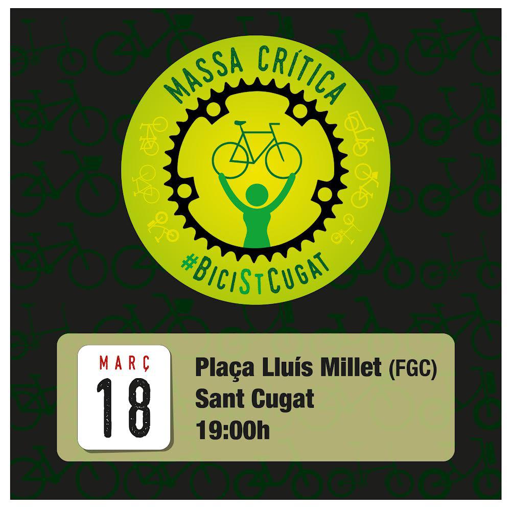 Bon dia a totes!!
Aquest divendres circulem per <a href="/ajsantcugat/">Aj. Sant Cugat</a> #mesbicimenycotxe
#prouimpunitatcotxista
#mobilitatsostenible #BiciStCugat
#massacritica #critcalmass
