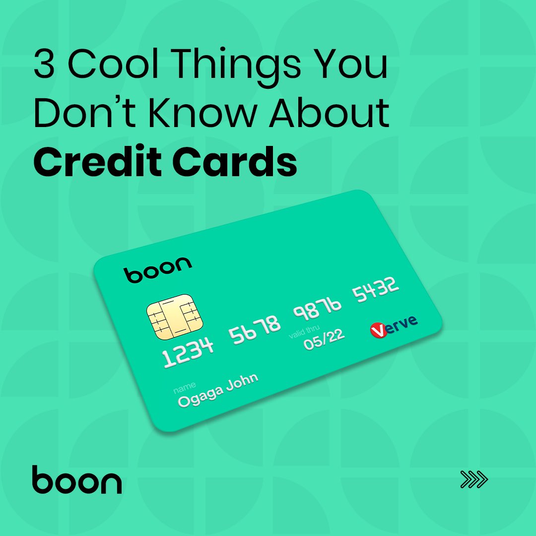 boon_cards's tweet photo. A lot of Nigerians barely have a good grasp on how credit cards work, their benefits, etc.

We’ve highlighted a few cool things  

#booncredit #boon #finance #creditcard https://t.co/1GTwBiOuDd