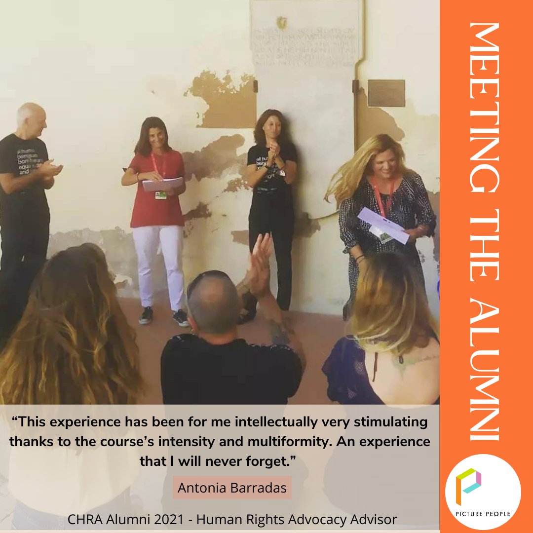 📍 MEETING OUR ALUMNI - 2nd blog!
Get to know Antonia Barradas, a Human Rights Advocacy Advisor, and her experience at CHRA Summer School.

📌Learn more about her story: picturepeople.org/post/antonia-b……

📢 NEW APPLICATIONS ARE OPEN: picturepeople.org/about-1