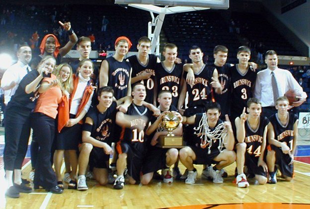 HansonTodd's tweet photo. Where does the time go? March 16th holds two special memories - 37 years ago the Panthers brought home the Gold Ball to Waterville, and 20 years ago the Dragons brought it to Brunswick. Thinking of each of my teammates and my players today. Gotta find an Orange and Purple outfit! https://t.co/SMgKNx7v4q