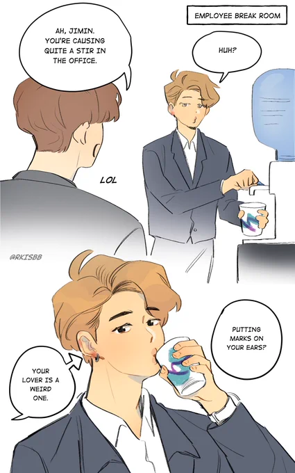 #kookmin struggles of office worker chim with pup hybrid koo (abo??? alpha koo x human chim) 