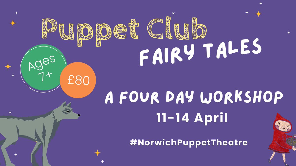 norwich_puppet's tweet photo. Join in with our fantastic four-day childrenβs workshop designed for 7β11 year olds to have fun and get creative! ππ¨
Find out more at: https://t.co/aNhkjEfv8t #puppetclub #Easter2022 https://t.co/9KkYpeGEur