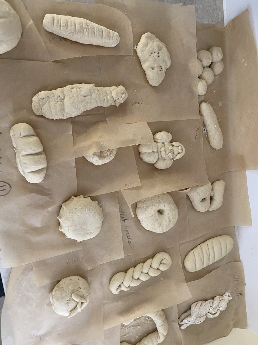 MissLewis2020's tweet photo. For science day, the theme this year is growth. In year 4, we have had lots of fun making bread and discovering the process of bread making- after lunch, we’re ready for the taste test @BenyonPS https://t.co/olpivhFA4P