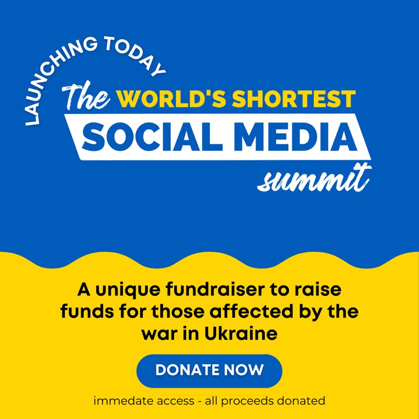 AnikaWrites's tweet photo. Helping small biz owners and charities with social media tips for all platforms...
Over 100 social media pros have donated short tips (including me!) π
Donate for access:
https://t.co/Uc5sInaFcK
#WorldsShortestSummit
#PurpleRiverMedia
#StandWithUkriane πΊπ¦ https://t.co/Dd9MKuZrHq