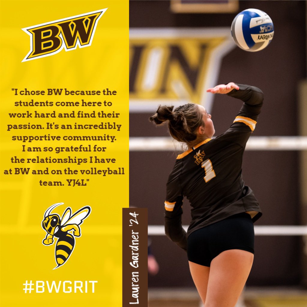 BW_wvolleyball's tweet photo. Libero Lauren Gardner shares her #WhyBW in another edition of #WhyWednesday #BWGrit #AwwJackets๐ https://t.co/ZJfhtSfnl0