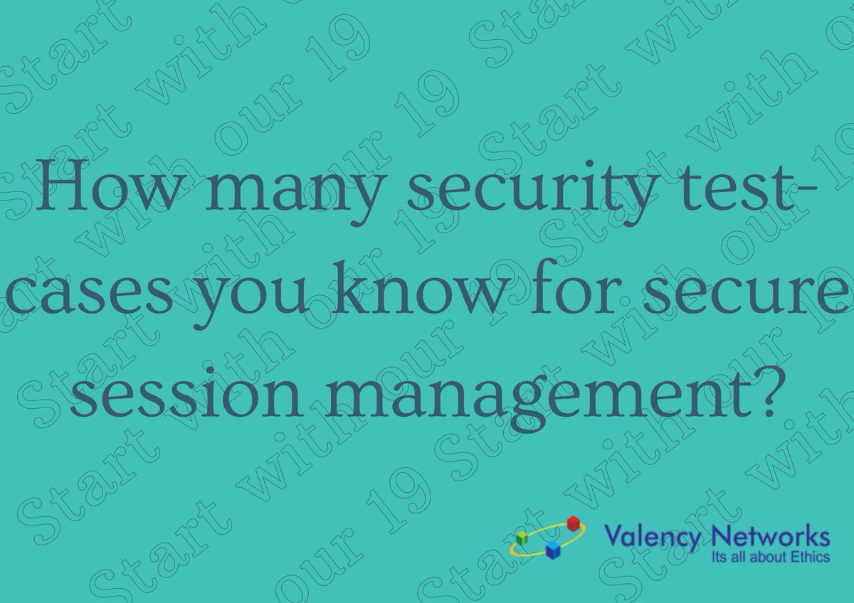 valencynetworks.com

#cybergimbal #cybersecurity #sessionmanagement #OWASP10 #infosec