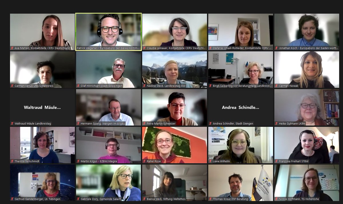 #Kommunen können #CERV nutzen, um kommunale Partnerschaften zu leben, Gewaltprävention zu betreiben oder für #Gleichstellung zu sorgen. Vielen Dank für die Teilnahme an der Veranstaltung des EU-Büros der ba-wü Kommunen mit der Kontaktstelle CERV Deutschland heute. #BrüsselAktuell