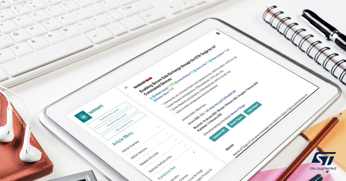 ST_World's tweet image. Learn more on Enabling Secure Data Exchange through the #IOTA Tangle for IoT Constrained Devices. Read article by @LinksFoundation &amp;amp; @ST_World on L2Sec cryptographic protocol for #IoT. Tested on #STM32 with #STSAFE secure element. #cryptography #STM32ODE
bddy.me/34Lo7xO