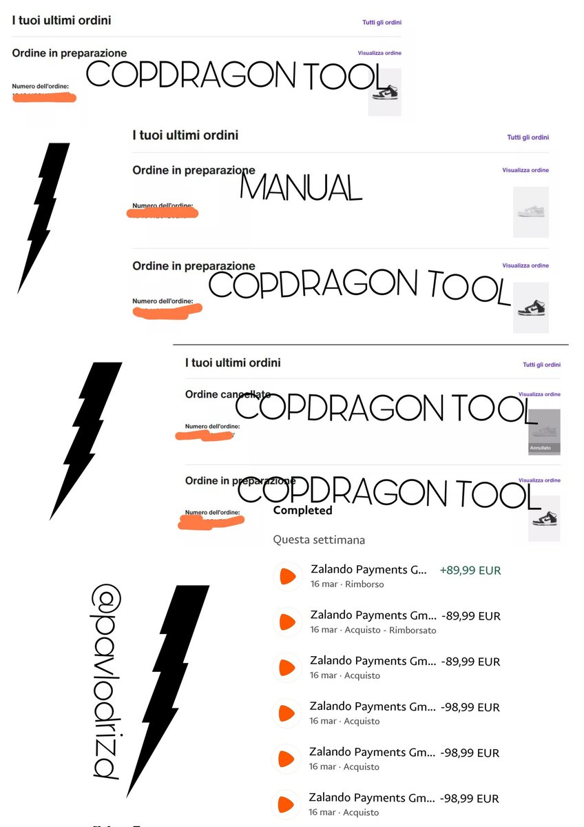 Destroyed Zalando 🔥🤤
Thanks <a href="/CopdragonTools/">CopDragon Tools</a> for the new update, it's incredible 💥

And thanks <a href="/copdragoncg/">CopDragon_cookgroup 🇮🇹</a> for the best pings/infos.