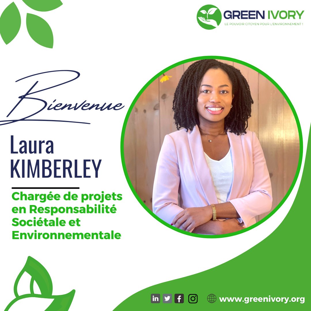 GreenIvory1's tweet photo. #Présentation
Laura Kimberley intervient au sein de Green Ivory en tant que spécialiste et chargée de projets en responsabilité sociétale et environnementale (RSE)
Bienvenue à Laura pour cette nouvelle aventure chez Green Ivory.
#TeamGreenIvory
#SentiersVerts https://t.co/fFw2Jh4z3P