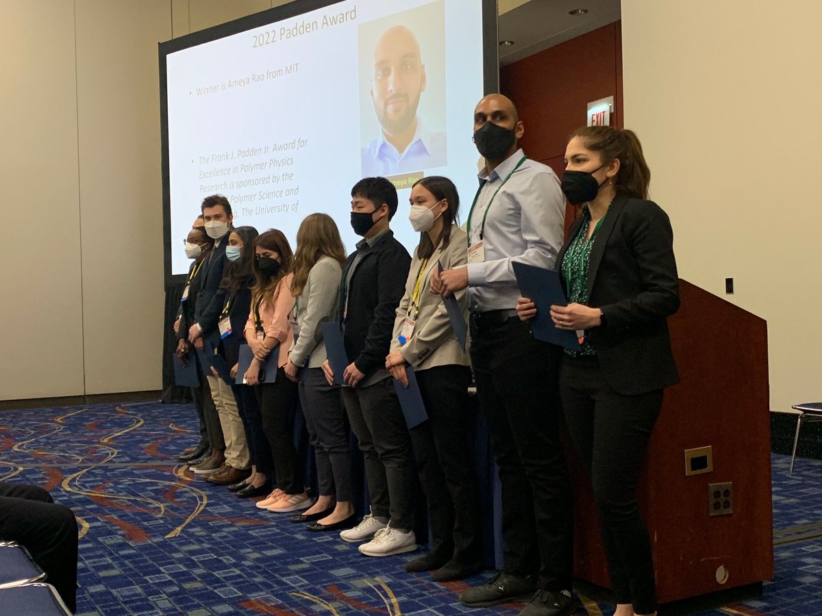 Congratulations to Ameya Rao for winning the 2022 Frank J. Padden Jr. Award! #APSMarchMeeting