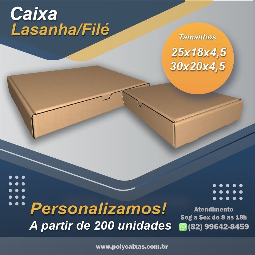 polycaixas's tweet photo. Caixa para lasanha tamanhos 25x18x4,5 e 30x20x4,5.
.
.
.
#caixas #caixaspersonalizadas #embalagens #envio #entrega #delivery #caixadepapelao #papelao #caixaparatransporte #compras
#esfirra #crepe #lasanha https://t.co/jcvfPXZHtC