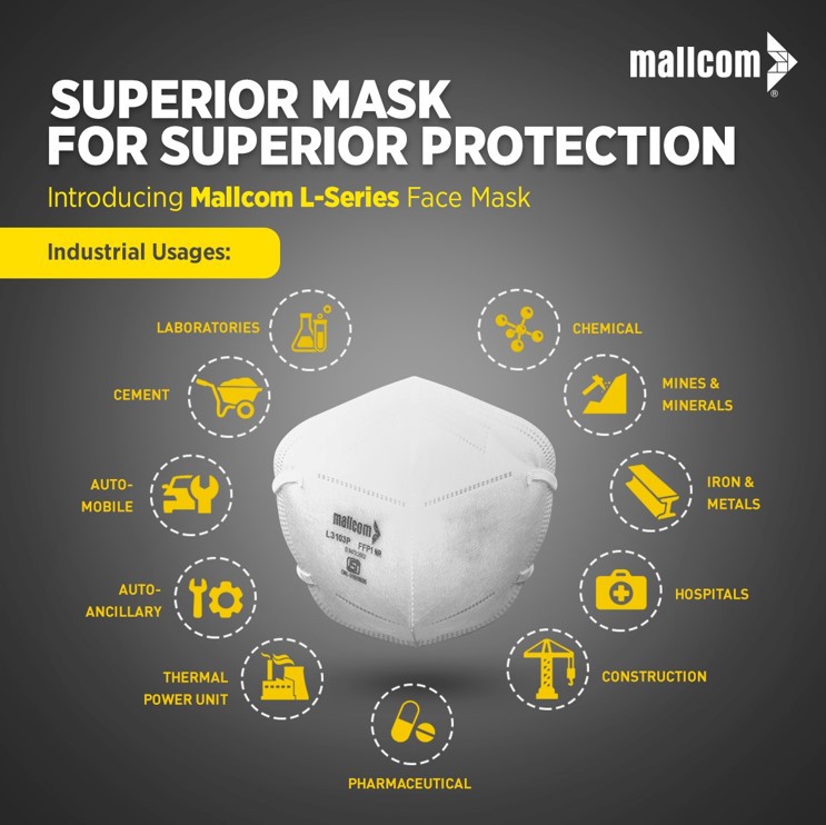 Mallcom_India's tweet photo. Avoid industrial hazards and risks with Mallcom’s BIS certified L series facemasks that provide quality, comfort and utmost safety.
Available on Amazon at https://t.co/ShKMmceRIk
Available on Flipkart at https://t.co/cFlW8bt5Jy
#mask #ffp1 #ffp2 #ffp3 #certifiedmasks #mallcom https://t.co/pl5kaMF6tr
